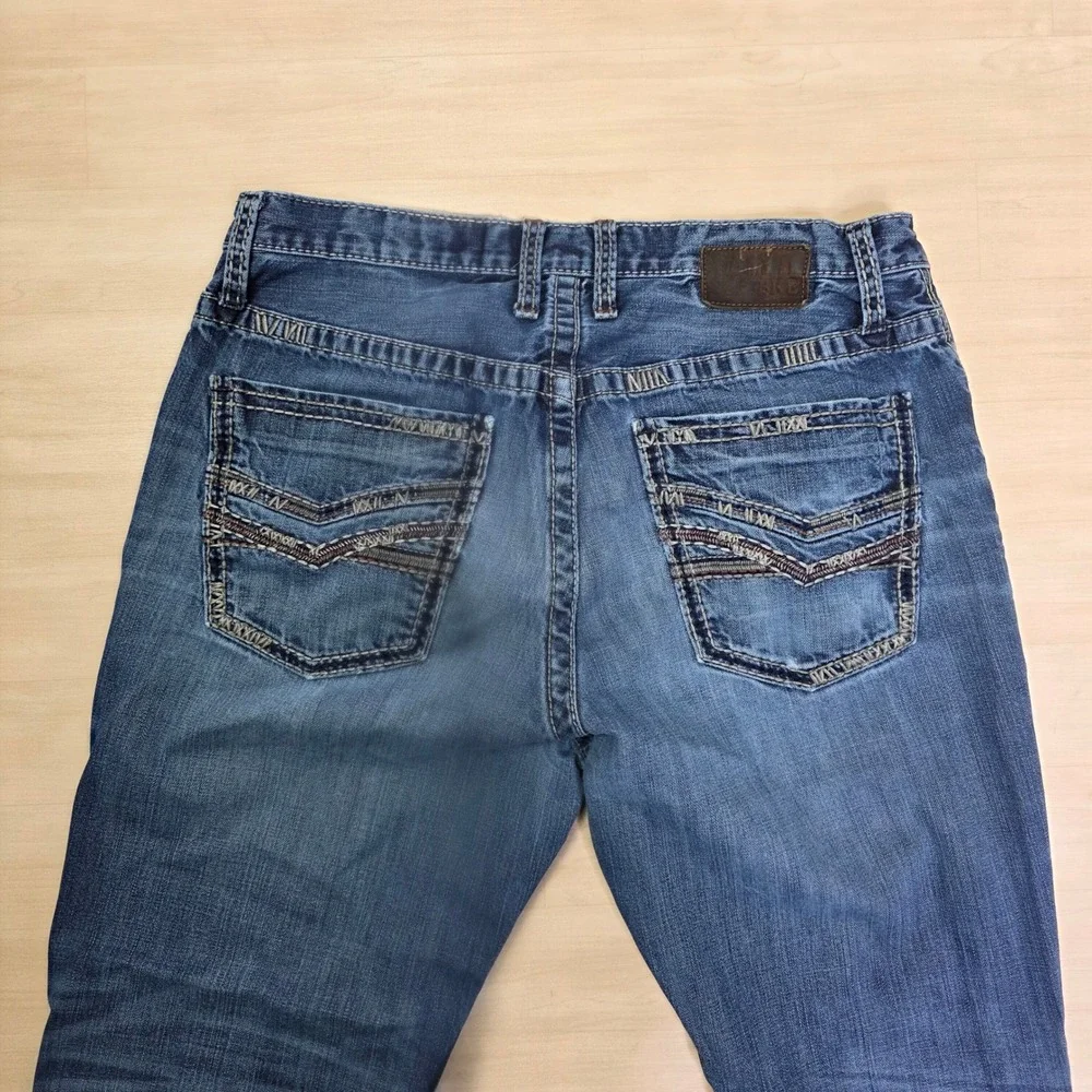 BKE Derek Bootcut Jeans Men's 34 R‎ x 31 Blue Wash Denim Casual